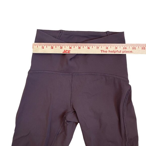 Lululemon Train Times Size 2 Purple Pant Leggings Mesh Side Panel - Picture 5 of 11